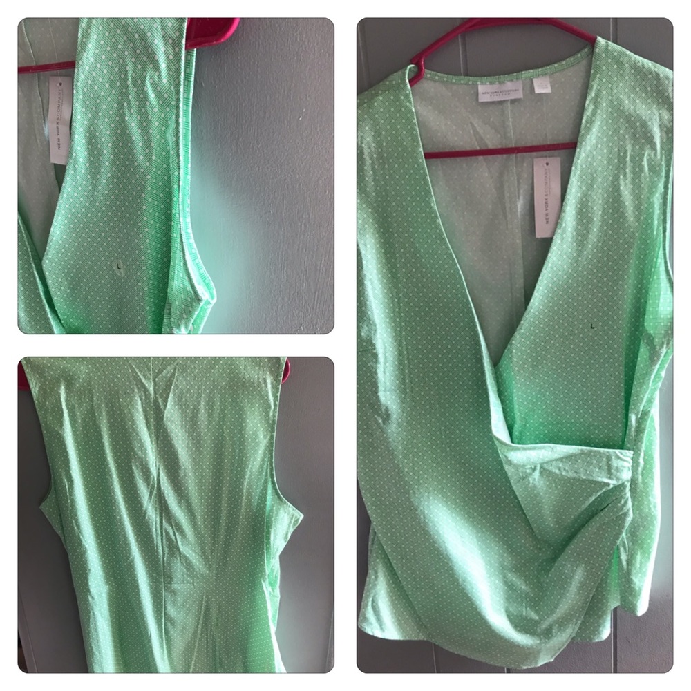 4/$20GREEN & WHITE CROSS OVER TOP SPRING IS COMING